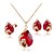 abordables Parure Bijoux-Femme Cristal Parure de Bijoux Paon Ambiance dames Soirée Indien fantaisie Cristal Strass Plaqué Or Rose Des boucles d&#039;oreilles Bijoux Rouge / Vert / Bleu Paon Pour Mariage Soirée Quotidien Mascarade