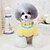 preiswerte Hundekleidung-Hund T-shirt Solide Lässig / Alltäglich Hundekleidung Gelb Rosa Kostüm Baumwolle XS S M L XL