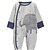 cheap Baby Boys&#039; One-Piece-Baby Boys&#039; Daily Print Long Sleeve Regular Cotton Overall &amp; Jumpsuit Gray