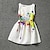 cheap Girls&#039; Dresses-Kids Little Girls&#039; Dress Print White Sleeveless Floral Dresses Summer
