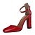 זול נעלי עקב לנשים-בגדי ריקוד נשים נעליים PU קיץ עקב עבה אדום / ורוד / קאמל