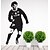 cheap Wall Stickers-Shapes Football Star  Wall Stickers Abstract / Sports / 3D Wall Stickers Plane Wall Stickers,vinyl 56*105cm