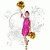 cheap Kids&#039; Dancewear-Shall We Latin Dance Children Performance Spandex Sequins / Tassel(s) Backless Dresses Fuchsia