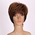 cheap Older Wigs-Synthetic Wig Wavy Wavy Wig Short Brown Synthetic Hair Women&#039;s Brown