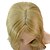 abordables Perruques Synthétiques Sans Bonnet-Perruque Synthétique Ondulé Ondulé Avec Frange Perruque Blond Long Blonde Cheveux Synthétiques Femme Partie latérale Blond