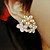 abordables Boucle d&#039;Oreille-Femme Boucles d&#039;oreille goujon - Strass, Imitation Diamant Fleur Personnalisé, Mode Blanc / Vert / Rose Pour Soirée Quotidien Décontracté