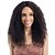 abordables Perruques synthétiques à dentelle-Perruque Synthétique Femme Kinky Curly Cheveux Synthétiques Perruque Lace Frontale Noir de jais Noir Brun