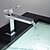 cheap Bathroom Sink Faucets-Bathroom Sink Faucet - Waterfall Chrome Centerset Single Handle One HoleBath Taps