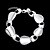 abordables Bracelet-Bracelet Chaînes &amp; Bracelets Plaqué argent Mariage / Soirée / Quotidien / Décontracté Bijoux Cadeau Argent,1pc