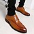 baratos Sapatos Oxford para Homem-Homens Sapatos de vestir Sintético Primavera / Outono Oxfords Marron / Preto / Salto de bloco / Cadarço / Sapatos Confortáveis