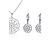 זול סט תכשיטים-שרשרת / עגילים דמוי פנינה Circle Shape כסף שרשראות עגילים ל חתונה Party יומי קזו&#039;אל 2pcs מתנות חתונה