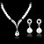 cheap Jewelry Sets-Women&#039;s Pearl Necklace / Earrings Long Ladies Imitation Pearl Rhinestone Silver Plated Earrings Jewelry White For Party Wedding Daily Masquerade Engagement Party Prom