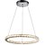 cheap Circle Design-60 cm Crystal Dimmable LED Chandelier Pendant Light Metal Circle Electroplated Modern Contemporary 110-120V 220-240V