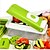 abordables Ustensiles pour fruits &amp; légumes-hachoir à légumes dicer slicer cutter manuel / râpe à légume avec 11 lames interchangeables - légume réglable multifonctionnel lovkitchen&amp;amp; dicer hachoir à fruits avec récipient de stockage