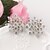 cheap Earrings-Hollow Snowflake High-grade Silver Gull Diamond Earrings