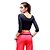 זול חדש ב-CONNY בגדי ריקוד נשים קלאסי לבן שחור אדום זומבה יוגה ריצה צמרות חצי שרוול ספורט לבוש אקטיבי נושם נגד החלקה תומך זיעה סטרצ&#039;י (נמתח)