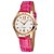 preiswerte Modeuhren-SYNOKE Damen Uhr Modeuhr Simulierter Diamant Uhr Quartz Japanischer Quartz Leder Rot / Rosa / Lila Armbanduhren für den Alltag Analog Schwarz Purpur Rosa
