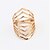 baratos Anéis-Novo design moda luxo 18k rosa banhado a ouro anel multicamada anéis genuínos para mulheres homem