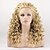 cheap Premium Synthetic Lace Wigs-Synthetic Lace Front Wig Curly Curly Lace Front Wig Blonde Blonde Synthetic Hair Women&#039;s Blonde