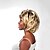 cheap Synthetic Wigs-Synthetic Wig Wavy Wavy Wig Blonde Short Blonde Synthetic Hair Blonde