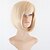 billiga Syntetiska peruker utan hätta-Synthetic Wig Straight Straight Bob Short Bob With Bangs Wig Blonde Short Blonde Synthetic Hair Women&#039;s Side Part Blonde