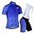 abordables Ensembles de vêtements pour hommes-KEIYUEM Homme Femme Manches Courtes Maillot et Cuissard Avec Bretelles Velo Cyclisme Coolmax® Maille Silicone Vélo Ensembles de Sport Respirable Séchage rapide Poche arrière Anti-transpiration Des