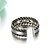 זול Fashion Ring-בגדי ריקוד גברים בגדי ריקוד נשים טבעת הטבעת וינטאג&#039; מסיבה אופנתי מתכווננת כסף סטרלינג כסוף תכשיטים יומי קזו&#039;אל