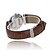 abordables Montres-Hommes Montre Bracelet Quartz Montre Décontractée Cuir Bande Noir Marron Noir Marron