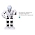 abordables Robots-Robot RC Aprendizaje y Educación 2.4G ABS Baile / Paseo / Programable