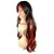 Недорогие Парики из искусственных волос-Искусственные волосы парики Естественные кудри Без шапочки-основы Красный