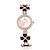 baratos Relógios da Moda-Mulheres Relógio de Moda Quartzo Lega Banda Flor Preta Branco Branco Preto