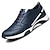 abordables Baskets Homme-Homme Chaussures Cuir Printemps Automne Hiver Confort Talon Plat Boucle Pour Athlétique Décontracté Noir Bleu de minuit