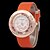 billige Trendy klokker-Dame Moteklokke Quartz Legering Band Blomst Vedhend Armband Svart Hvit Oransje Beige Rose
