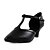 cheap Ballroom Shoes &amp; Modern Dance Shoes-Women&#039;s Latin Shoes Modern Shoes Ballroom Shoes Salsa Shoes Heel Solid Color Stiletto Heel Buckle T-Strap Black