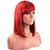 abordables Perruques Synthétiques Sans Bonnet-Perruque Synthétique Droit Droite Perruque Court Rouge Cheveux Synthétiques Femme Rouge