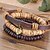 cheap Bracelets-Men&#039;s Wrap Bracelet Leather Bracelet Love Leather Bracelet Jewelry Coffee For Daily Casual