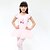 baratos Roupa Infantis de Dança-Sapatilhas de Balé Vestido Laço(s) Espetáculo Sem Manga Natural Algodão