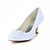 abordables Chaussures de mariée-Femme Mariage Noeud Talon Aiguille Confort Ivoire Blanc