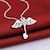 cheap Necklaces-Choker Necklace Pendant Necklace For Women&#039;s Cubic Zirconia Party Wedding Casual Diamond Sterling Silver Zircon White / Statement Necklace
