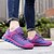 abordables Chaussures sport femme-Femme Talon Plat Tulle Confort Course à Pied Printemps / Eté / Automne Violet / Jaune / Vert