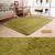 abordables Tapis-Carpettes Vert Simple Polyester