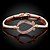 cheap Bracelets-Fashion  Women&#039;s Rhinestone Rose Gold Plated Tin Alloy Chain &amp; Link Bracelet(Rose Gold)(1Pc)