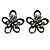 cheap Earrings-Stud Earrings Flower Earrings Jewelry Black For Daily Casual