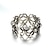 olcso Divatos gyűrű-Band Ring Ezüst Ezüst Virág hölgyek Szokatlan Egyedi Egy méret / Állítható gyűrű