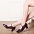 abordables Chaussures de bal, de danse moderne-Femme Chaussures Modernes Talon Talon Bottier Similicuir Boucle Noir / Argenté / Violet