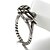 cheap Rings-Men&#039;s Women&#039;s Band Rings Vintage Party Fashion Adjustable Silver Sterling Silver Roses Flower Jewelry Daily Casual