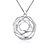 cheap Necklaces-Daniel Wellington 925 sterling silver Hollow Rose Flower medal pendant cremation jewelry