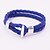 baratos Pulseira-Homens / Mulheres Pele Outros Pulseiras de couro - Original / Punk / Fashion Azul / Preto / Café / Dourado Pulseiras Para Casamento /