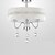 billiga Plafonder-3-Light 40(15.7&#039;&#039;) Kristall / Ministil Utomhus Metall Tyg Krom Modernt Modernt 110-120V / 220-240V / E26 / E27