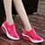 preiswerte Damensportschuhe-Damen Flacher Absatz Komfort Sportlich Normal Draussen Spitze Tüll Fitness &amp; Crosstraining Sommer Winter Schwarz / Fuchsia / Grau